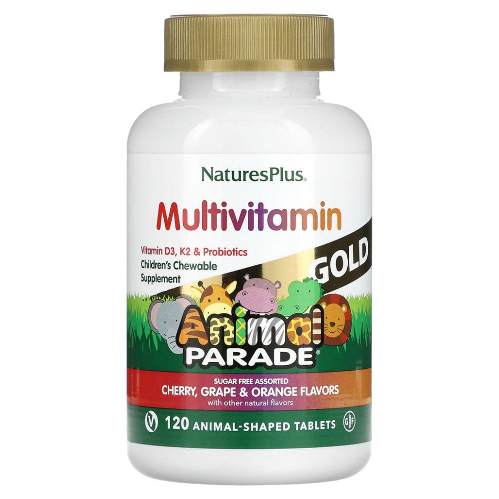   NaturesPlus, Source of Life, Animal Parade Gold,      , , 120        -     -,    