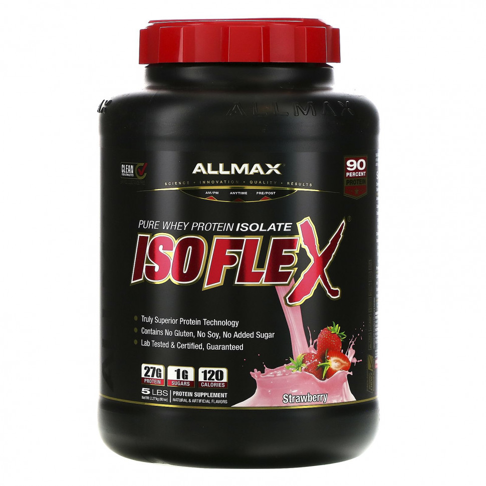   ALLMAX Nutrition, Isoflex, 100%      (  ), , 5  (2,27 )    -     -,    