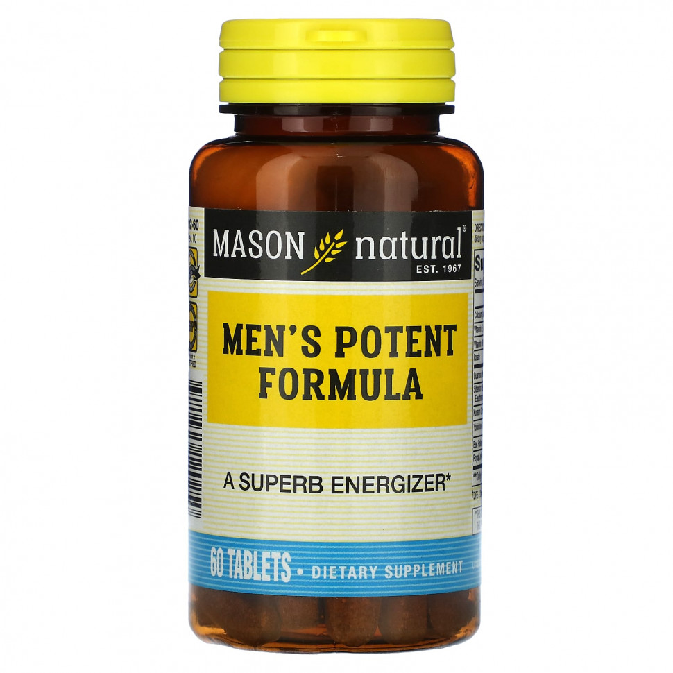   Mason Natural, Men's Potent Formula, 60     -     -,    