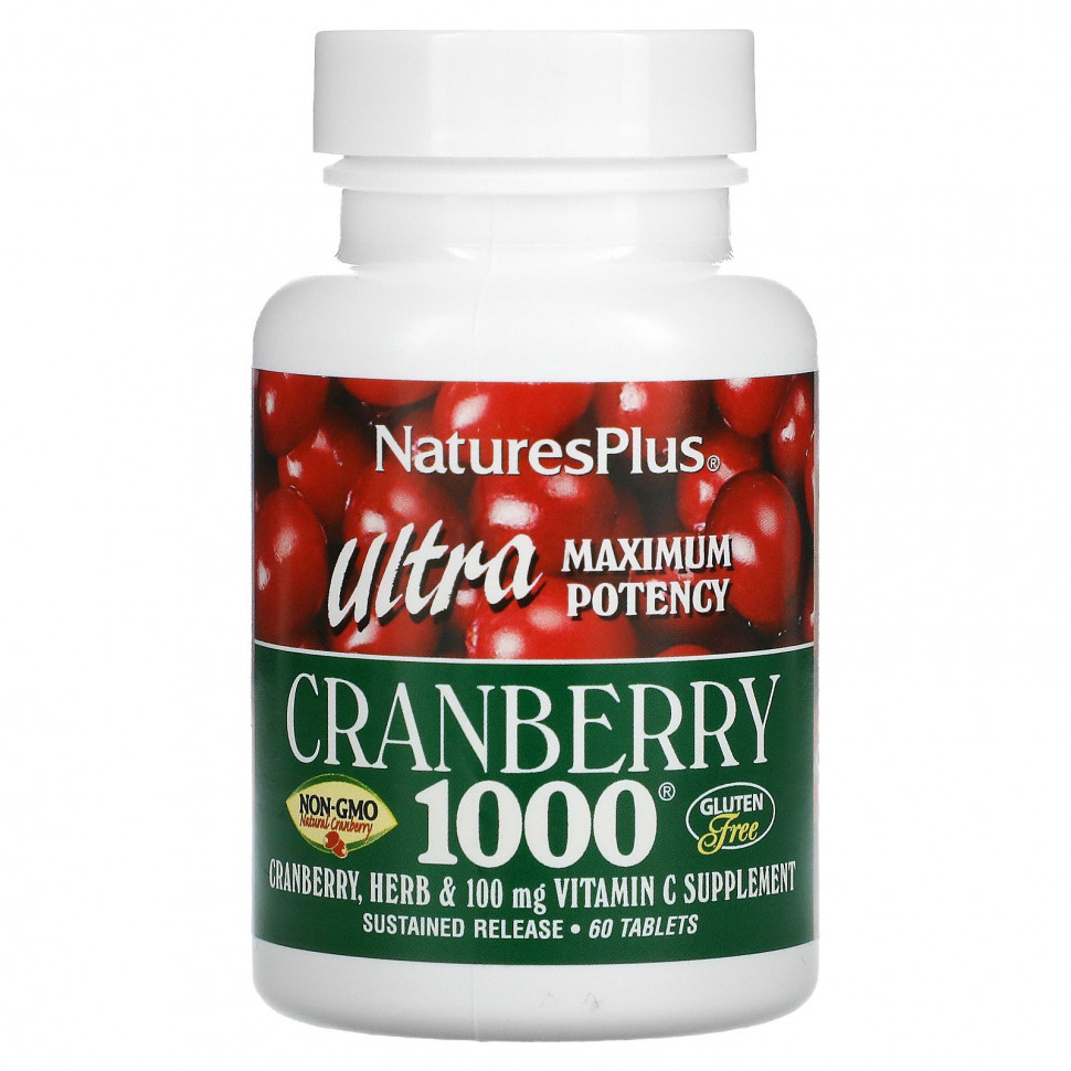   NaturesPlus, Ultra Cranberry 1000, 60     -     -,    