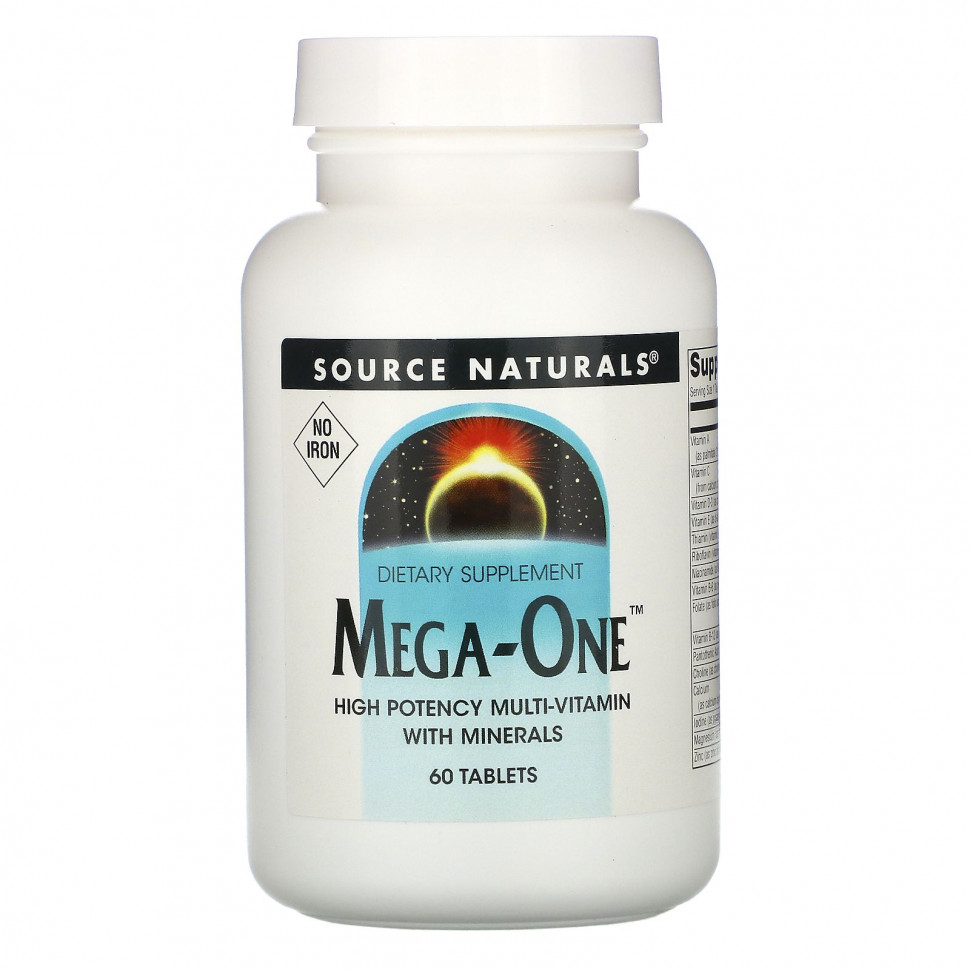   Source Naturals,  Mega-One  , 60     -     -,    