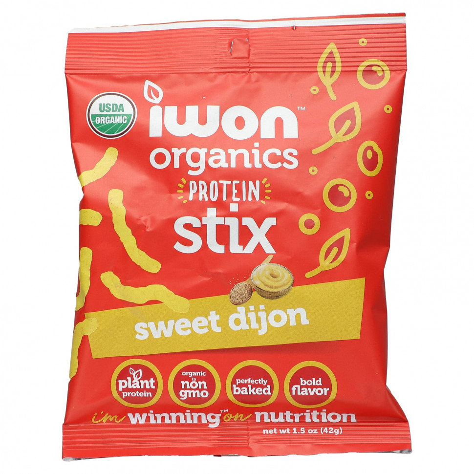   IWON Organics, Organics Protein Stix, Sweet Dijon, 8   42  (1,5 )    -     -,    