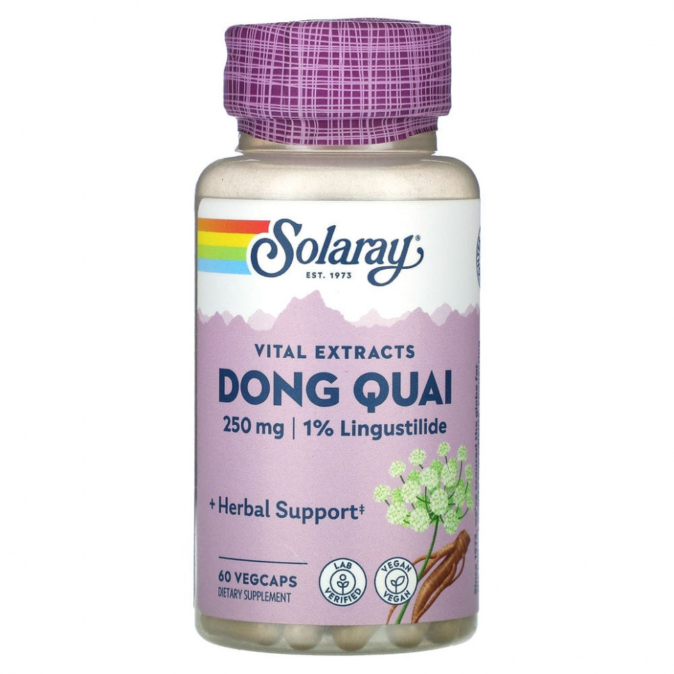   Solaray, Vital Extracts, Dong Quai, 250 , 60      -     -,    