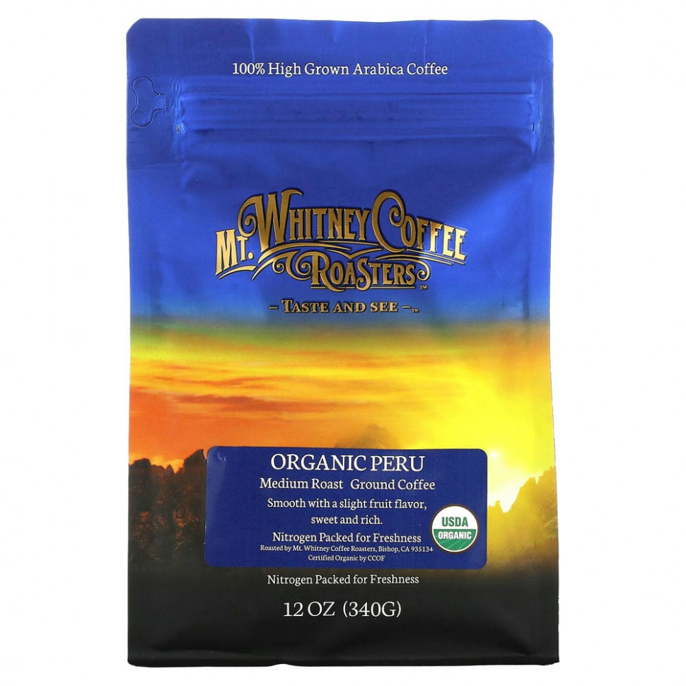   Mt. Whitney Coffee Roasters, Organic Peru,  ,  , 340  (12 )    -     -,    