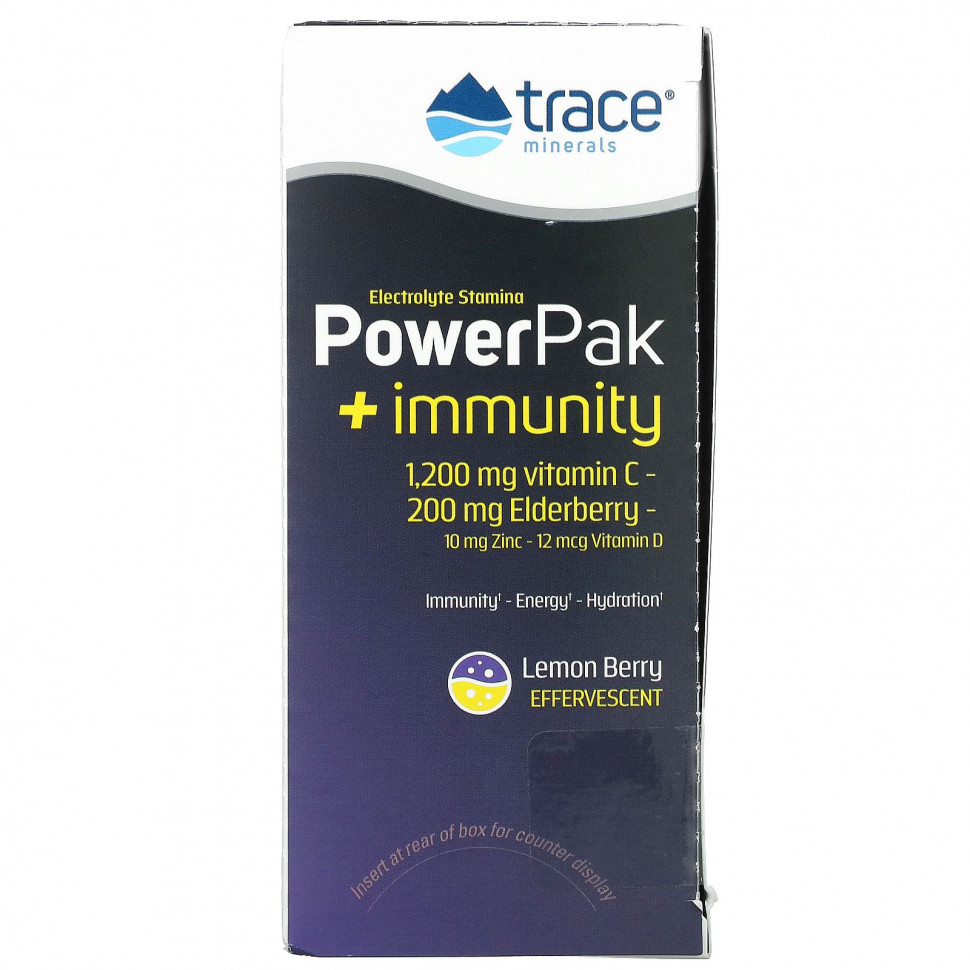   Trace Minerals , PowerPak + Immunity,   , 30   5,3  (0,19 )    -     -,    