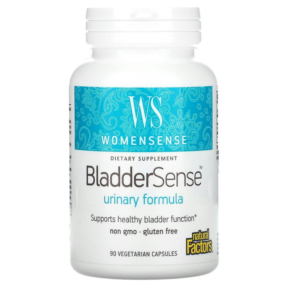   Natural Factors, Womensense, BladderSense, 90      -     -,    