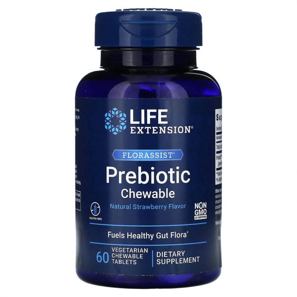   Life Extension, FLORASSIST Prebiotic Chewable,    , 60      -     -,    