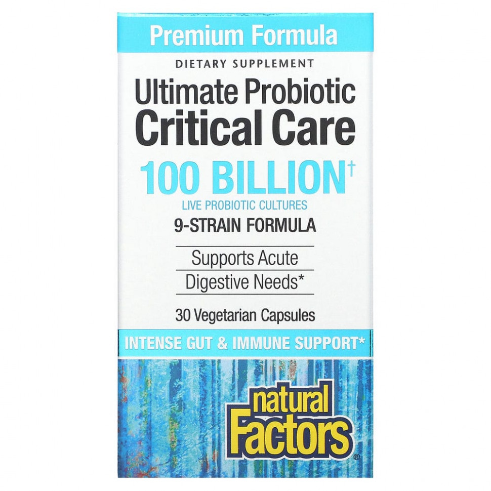   Natural Factors, Ultimate Probiotic Critical Care,     , 100  , 30      -     -,    