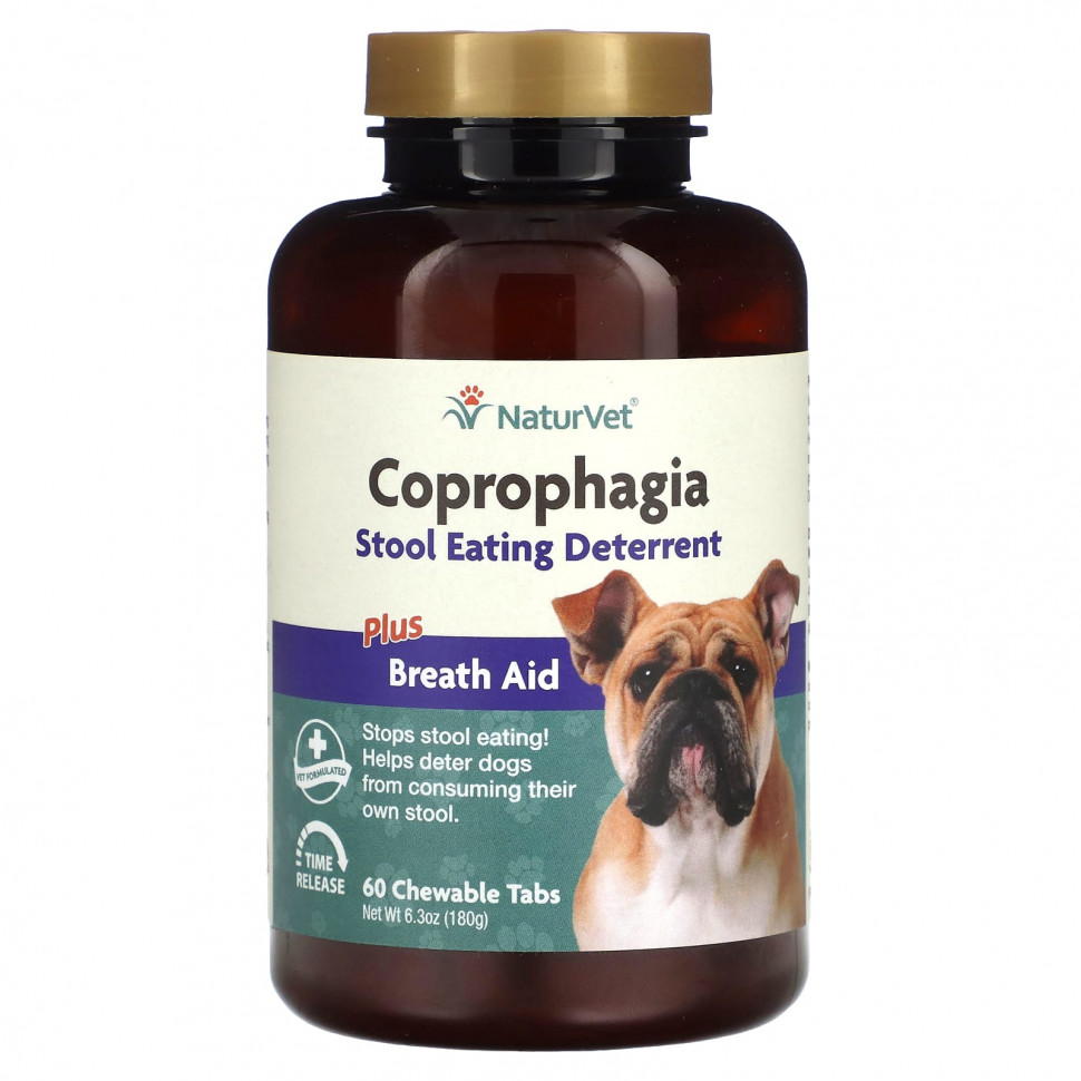   NaturVet, Coprophagia, ,   ,   , 60  , 180  (6,3 )    -     -,    