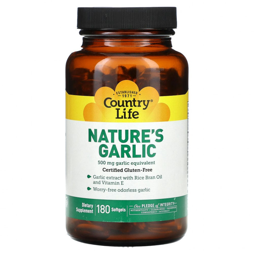   Country Life, Nature's Garlic, 500 , 180      -     -,    