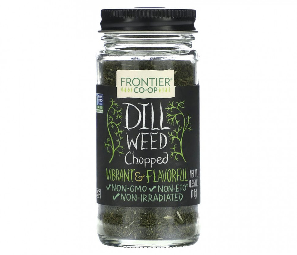   Frontier Co-op, Dill Weed, Chopped, 0.35 oz (10 g)    -     -,    