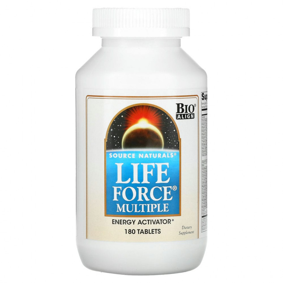   Source Naturals, Life Force Multiple, , 180     -     -,    