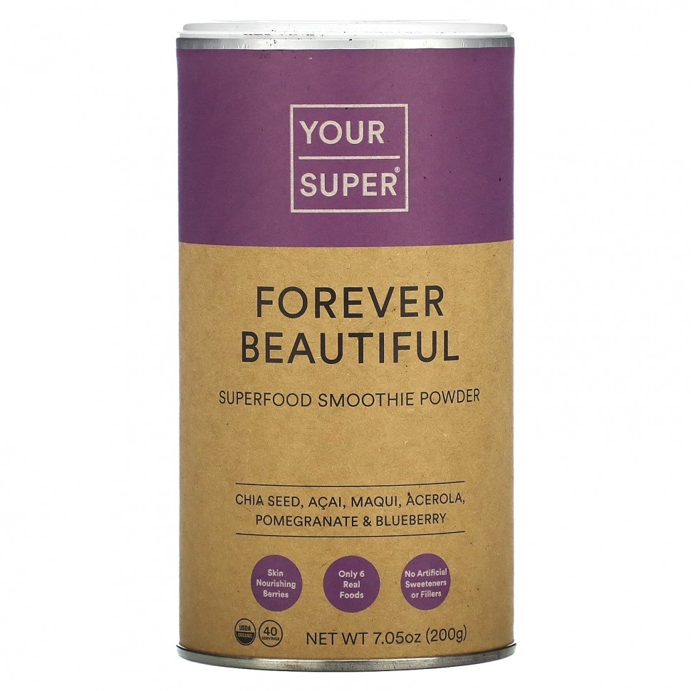   Your Super, Forever Beautiful, Superfood Smoothie Powder, 7.05 oz (200 g)    -     -,    