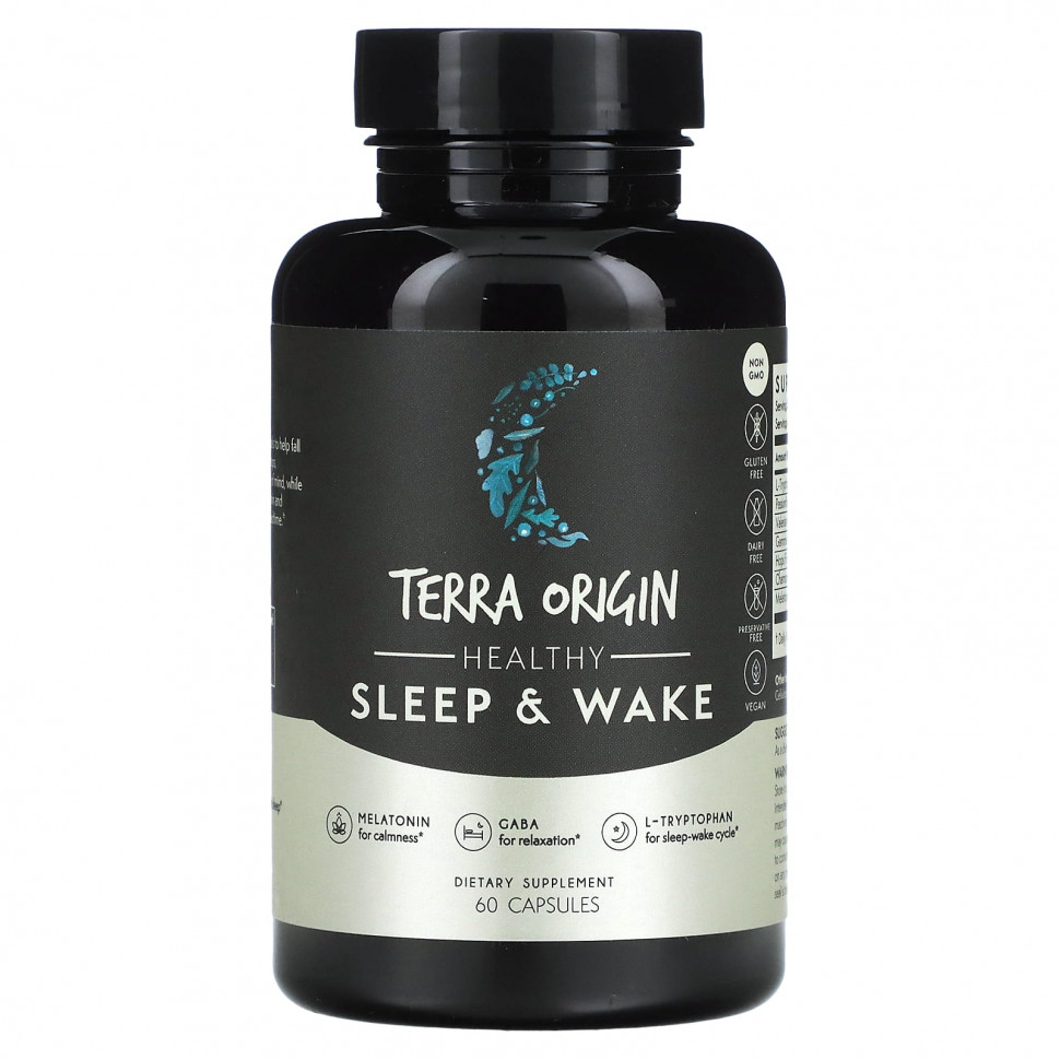   Terra Origin, Healthy Sleep & Wake, 60 Capsules    -     -,    