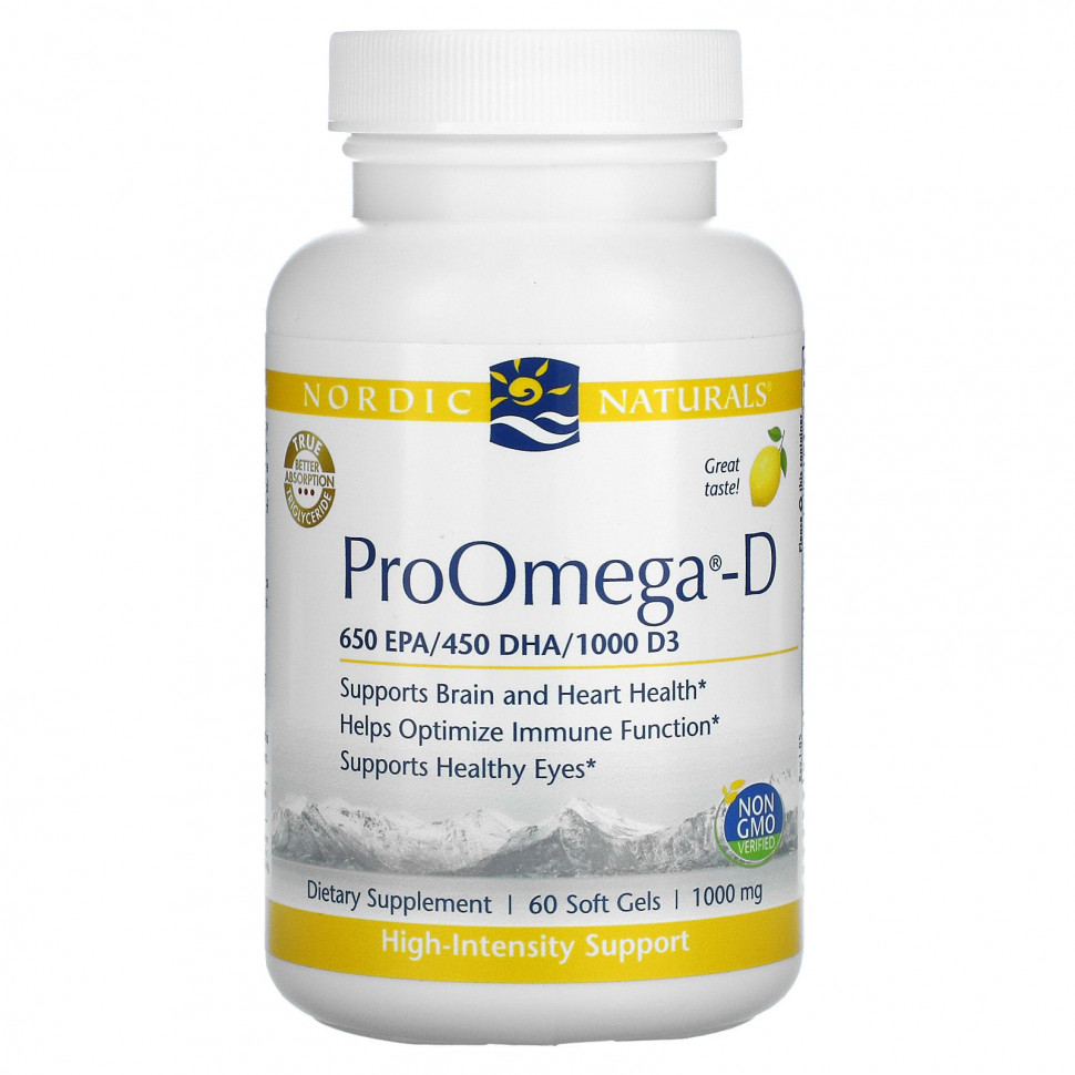   Nordic Naturals, ProOmegaD,   , 1000 , 60      -     -,    