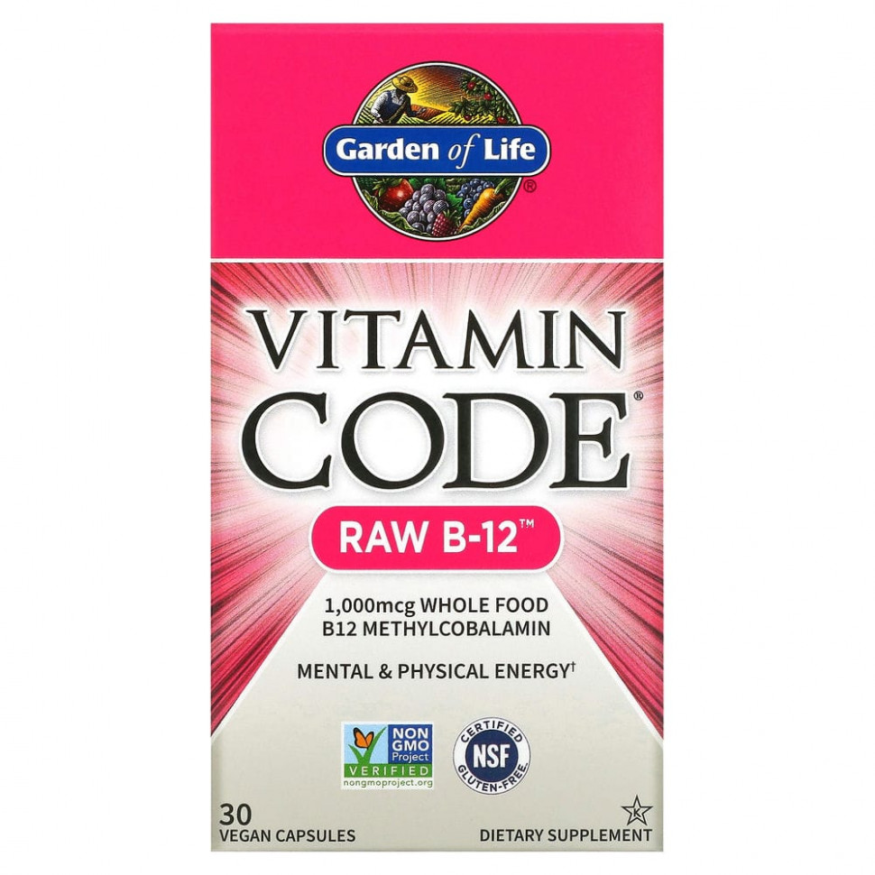   Garden of Life, Vitamin Code, RAW B12, 30      -     -,    