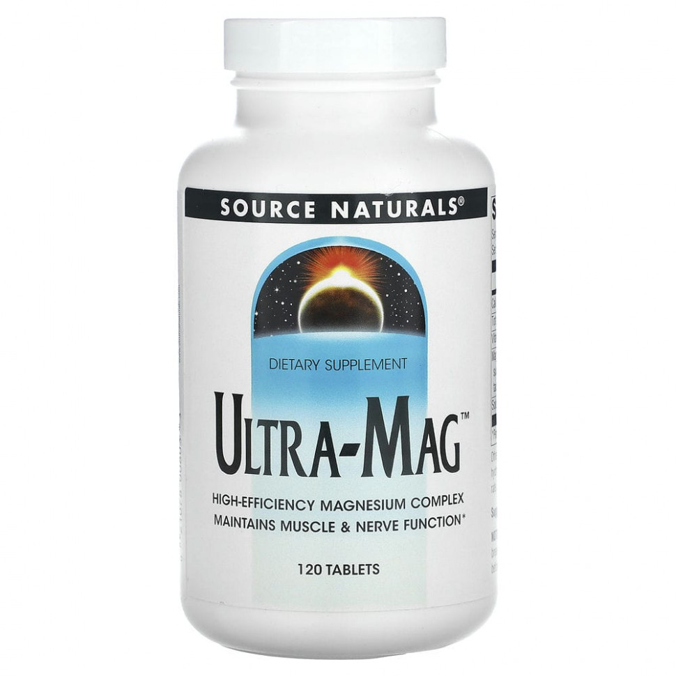   Source Naturals, Ultra-Mag, 120     -     -,    