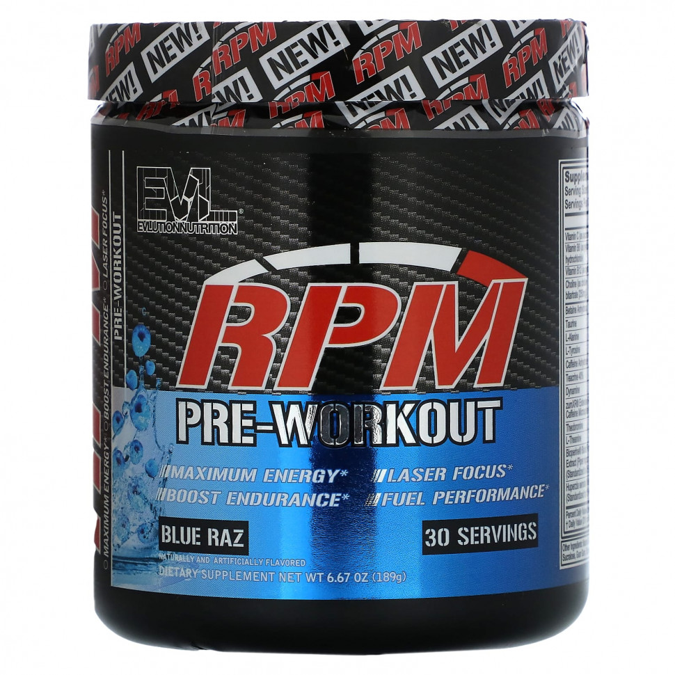   EVLution Nutrition, RPM,  ,  , 189  (6,67 )    -     -,    