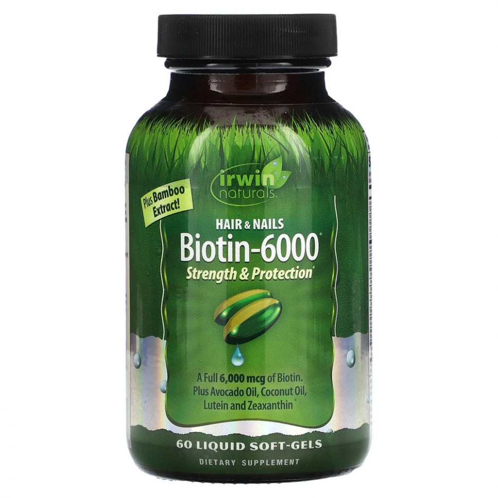   Irwin Naturals, -6000`` 60      -     -,    