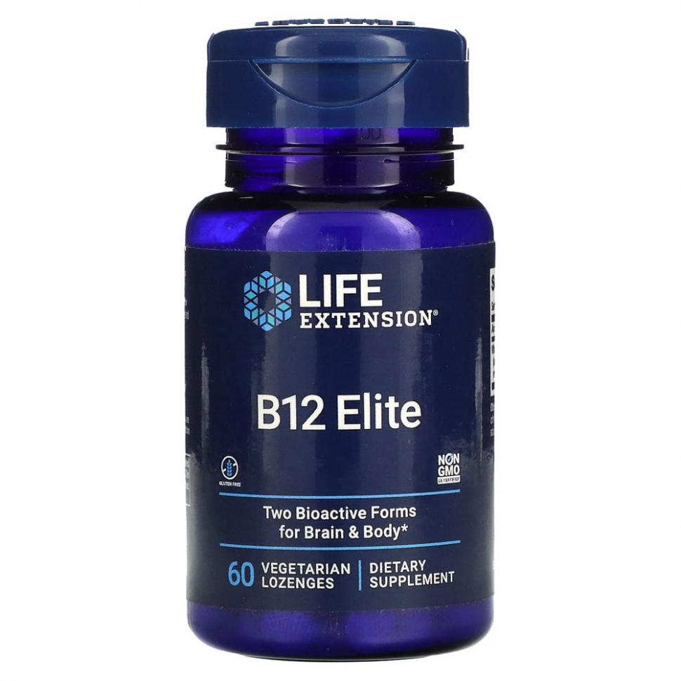   Life Extension, B12 Elite, 60      -     -,    