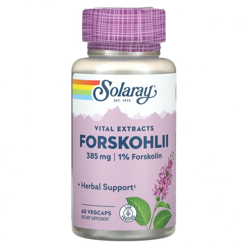   Solaray, Vital Extracts, Forskohlii, 385 , 60      -     -,    