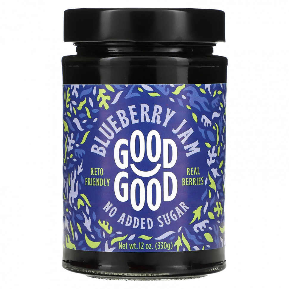   GOOD GOOD, Blueberry Jam, 12 oz (330 g)    -     -,    