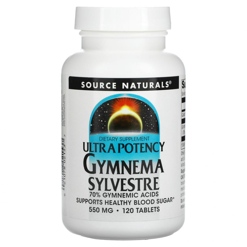   Source Naturals, Ultra Potency Gymnema Sylvestre, 550 , 120     -     -,    