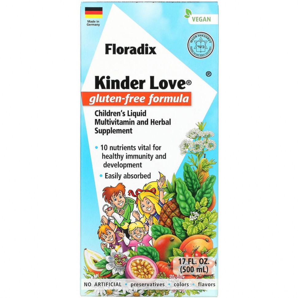   Gaia Herbs, Floradix, Kinder Love,       ,  , 500  (17 . )    -     -,    