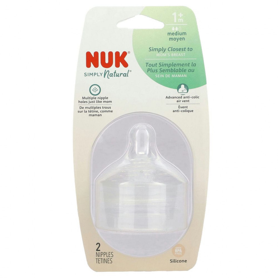   NUK, Simply Natural, ,  1 ,    , 2     -     -,    