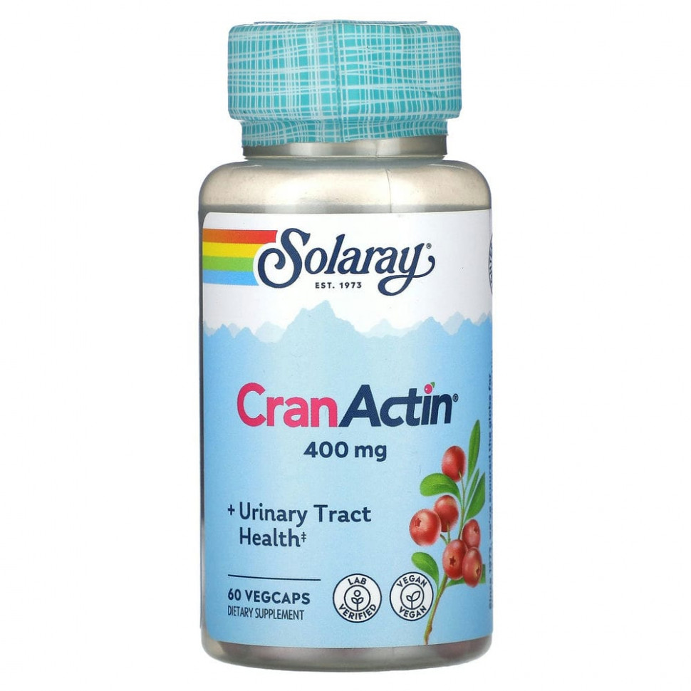   Solaray, CranActin, 400 , 60      -     -,    