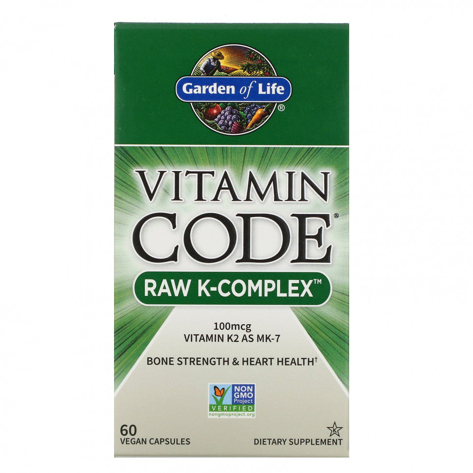   Garden of Life, Vitamin Code, Raw K-Complex,   K, 60      -     -,    