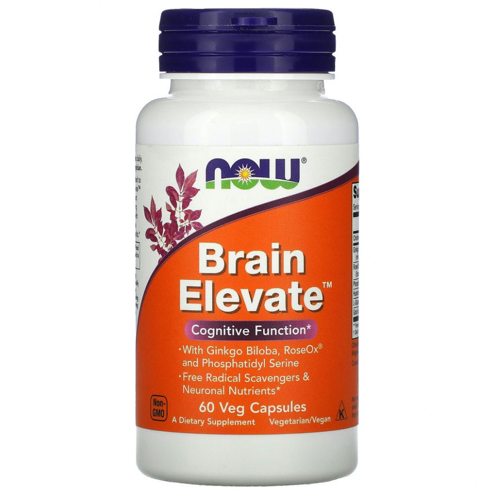   NOW Foods, Brain Elevate, 60      -     -,    