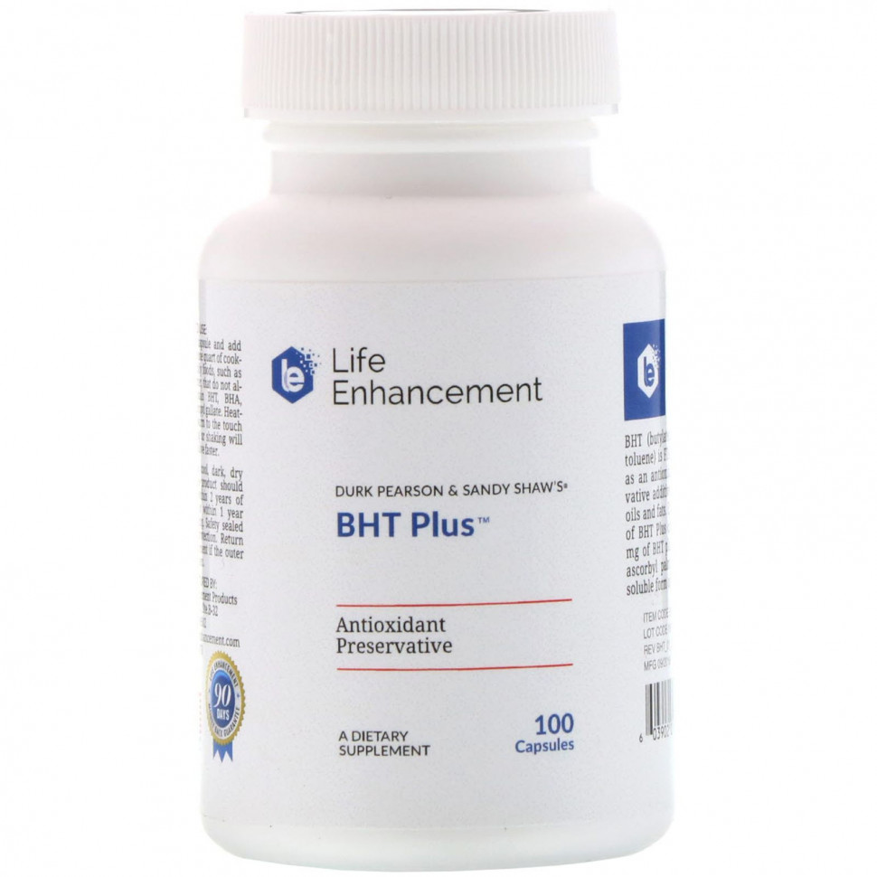   Life Enhancement, Durk Pearson & Sandy Shaw's BHT Plus,   , 100     -     -,    