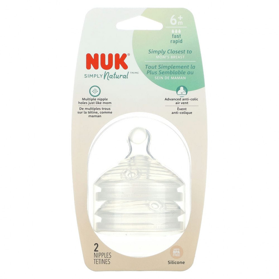   NUK, Simply Natural, ,  6 ,  , 2     -     -,    