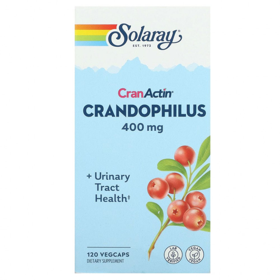   Solaray, CranActin, Crandophilus, 200 , 120      -     -,    