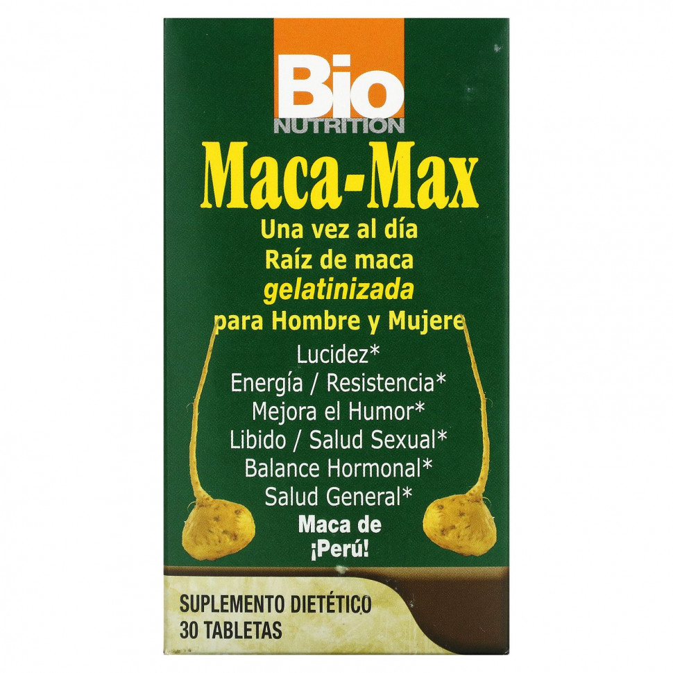   Bio Nutrition, Maca Max, 1,000 , 30     -     -,    