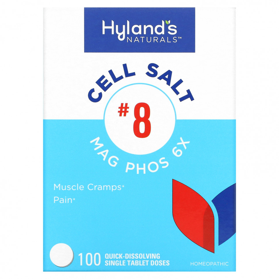   Hyland's, Cell Salt # 8, Mag Phos 6X, 100      -     -,    