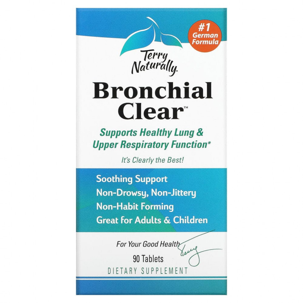   Terry Naturally, Bronchial Clear, 90     -     -,    