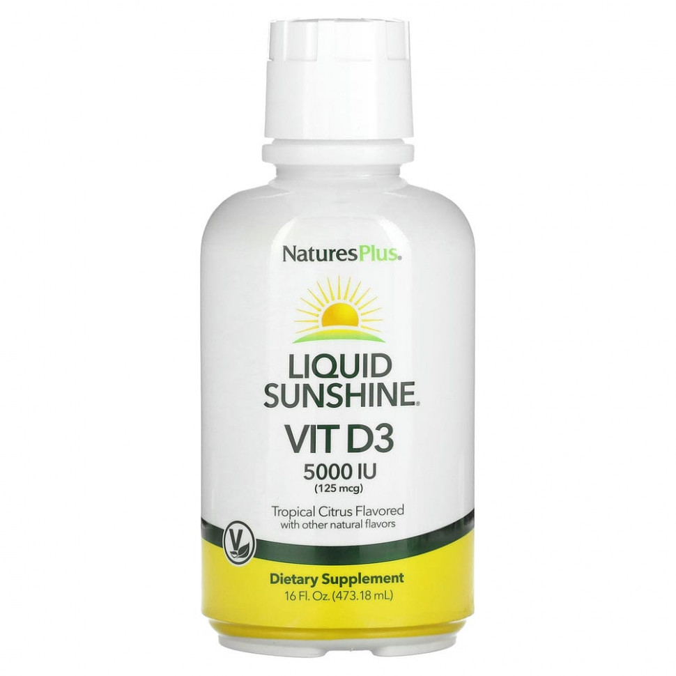   NaturesPlus, Liquid Sunshine,  D3,  , 125  (5000 ), 473,18  (16 . )    -     -,    