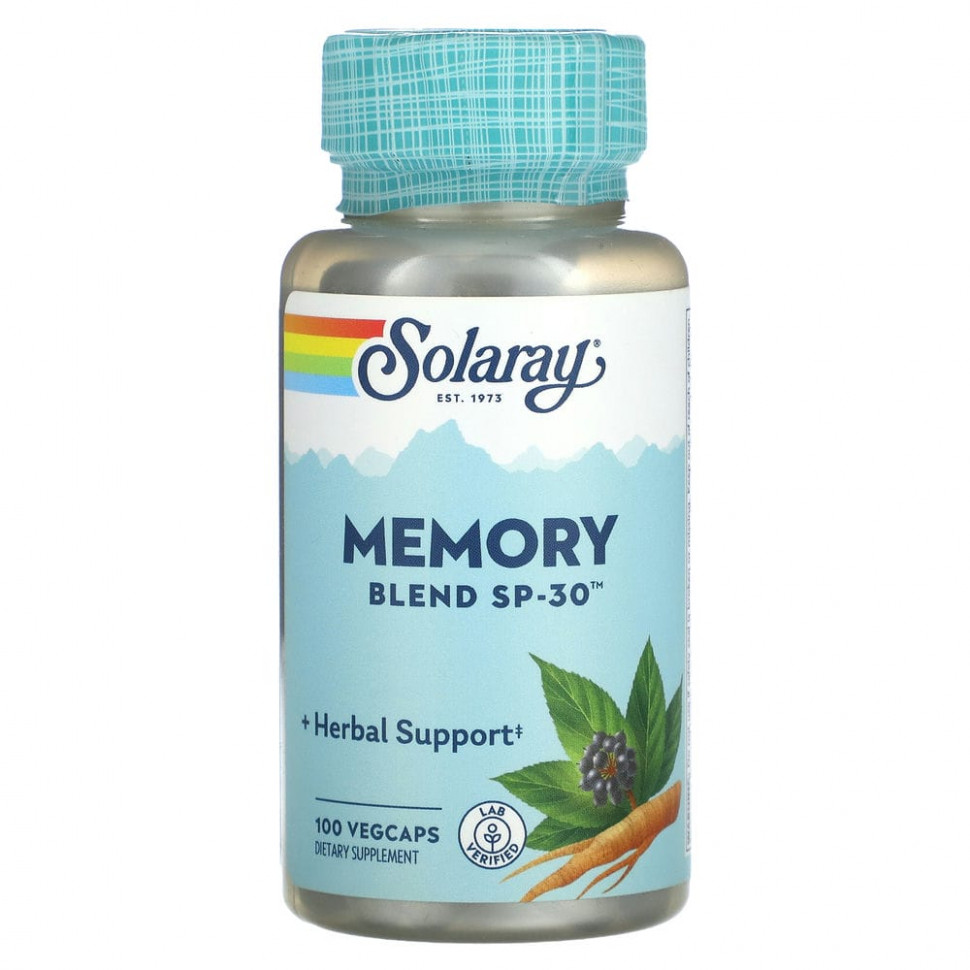   Solaray, Memory Blend SP-30, 100 VegCaps    -     -,    