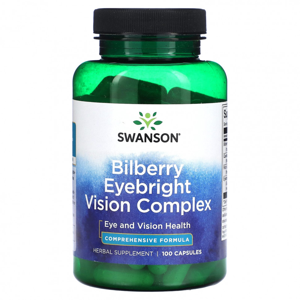   Swanson, Bilberry Eyebright Vision Complex, 100     -     -,    