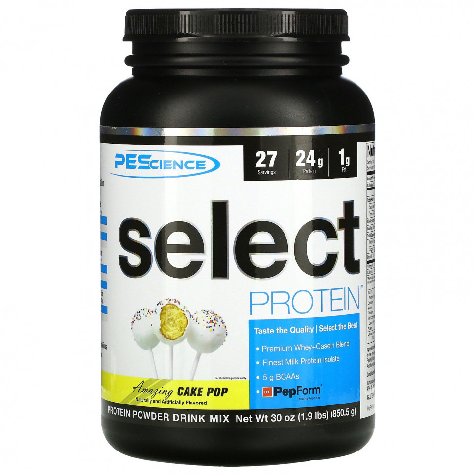   PEScience, Select Protein, Amazing Cake Pop, 850,5  (1,9 )    -     -,    