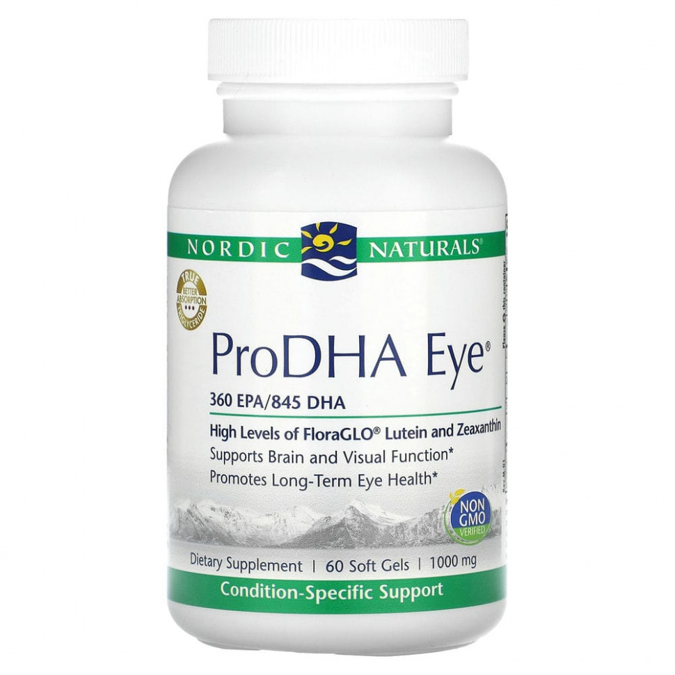   Nordic Naturals, ProDHA Eye, 1,000 mg, 60 Soft Gels    -     -,    