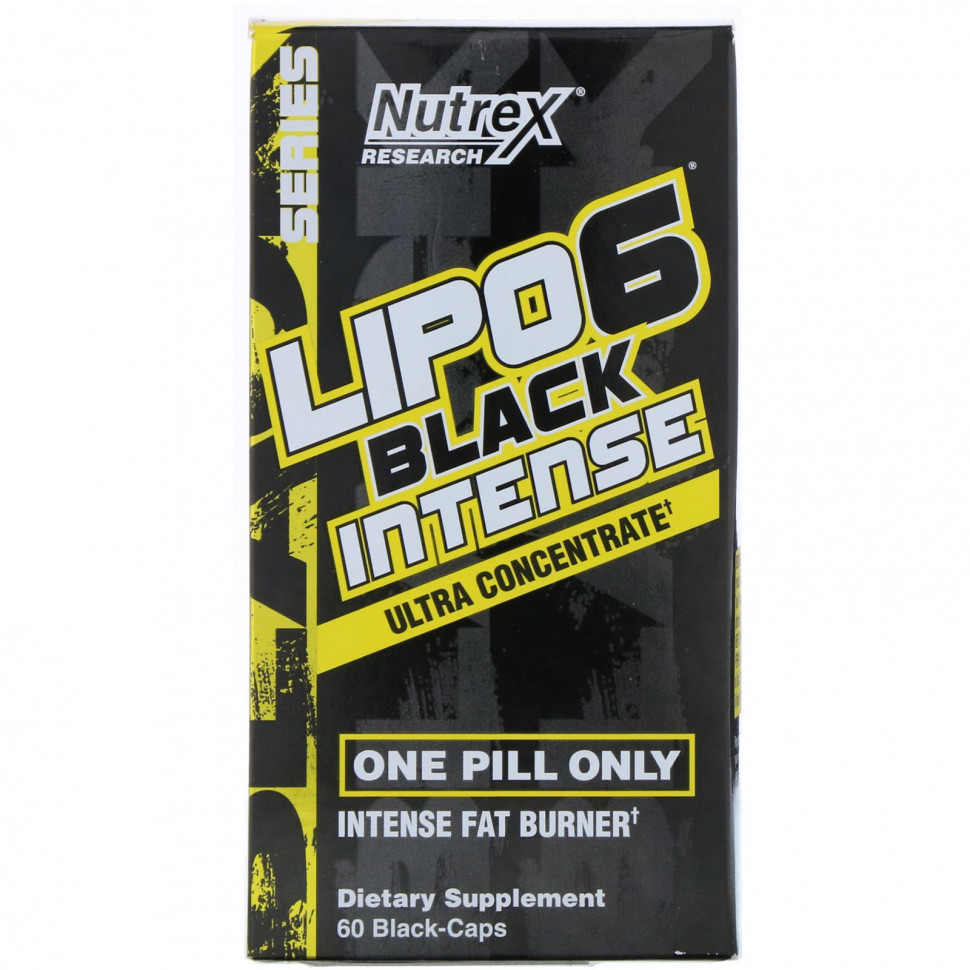   Nutrex Research, LIPO-6 Black Intense, , 60      -     -,    