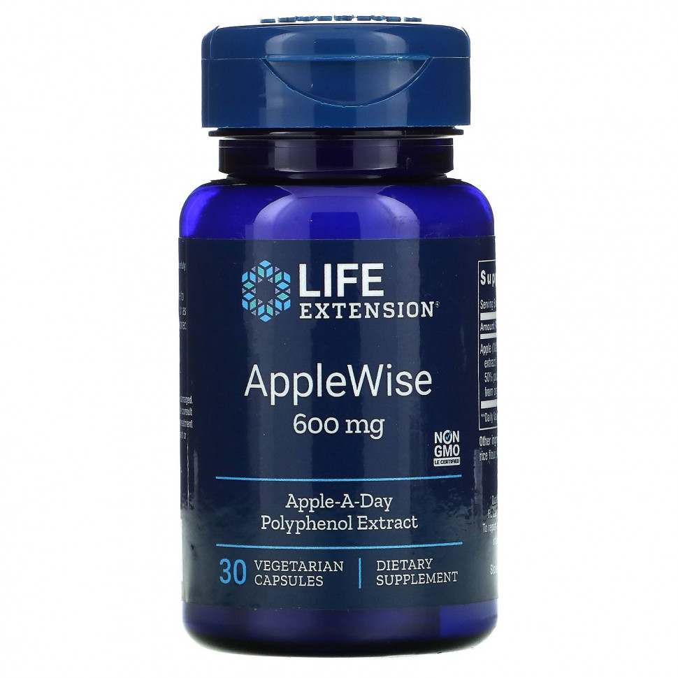   Life Extension, AppleWise, 600 , 30      -     -,    