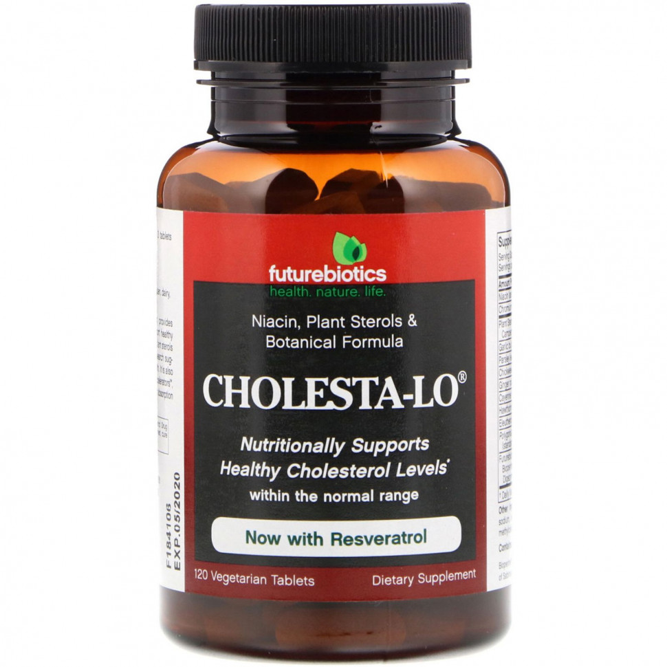   FutureBiotics, Cholesta-Lo With Garlic & Niacin, 120 Tablets    -     -,    