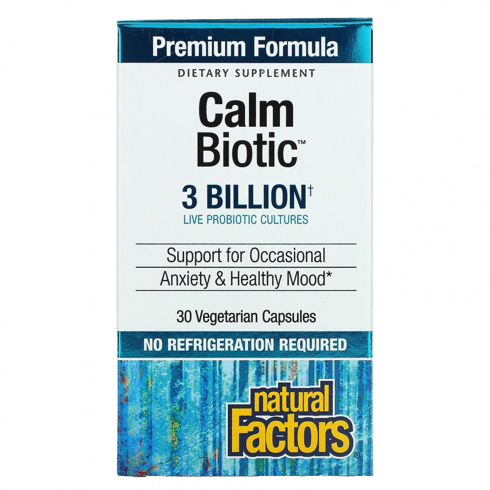   Natural Factors, Calm Biotic, 3 , 30      -     -,    