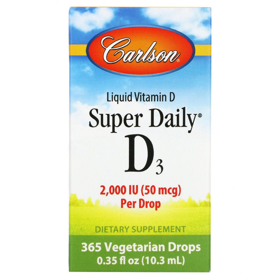   Carlson Labs, Super Daily D3,  D3, 50  (2000 ), 10,3  (0,35 . )    -     -,    