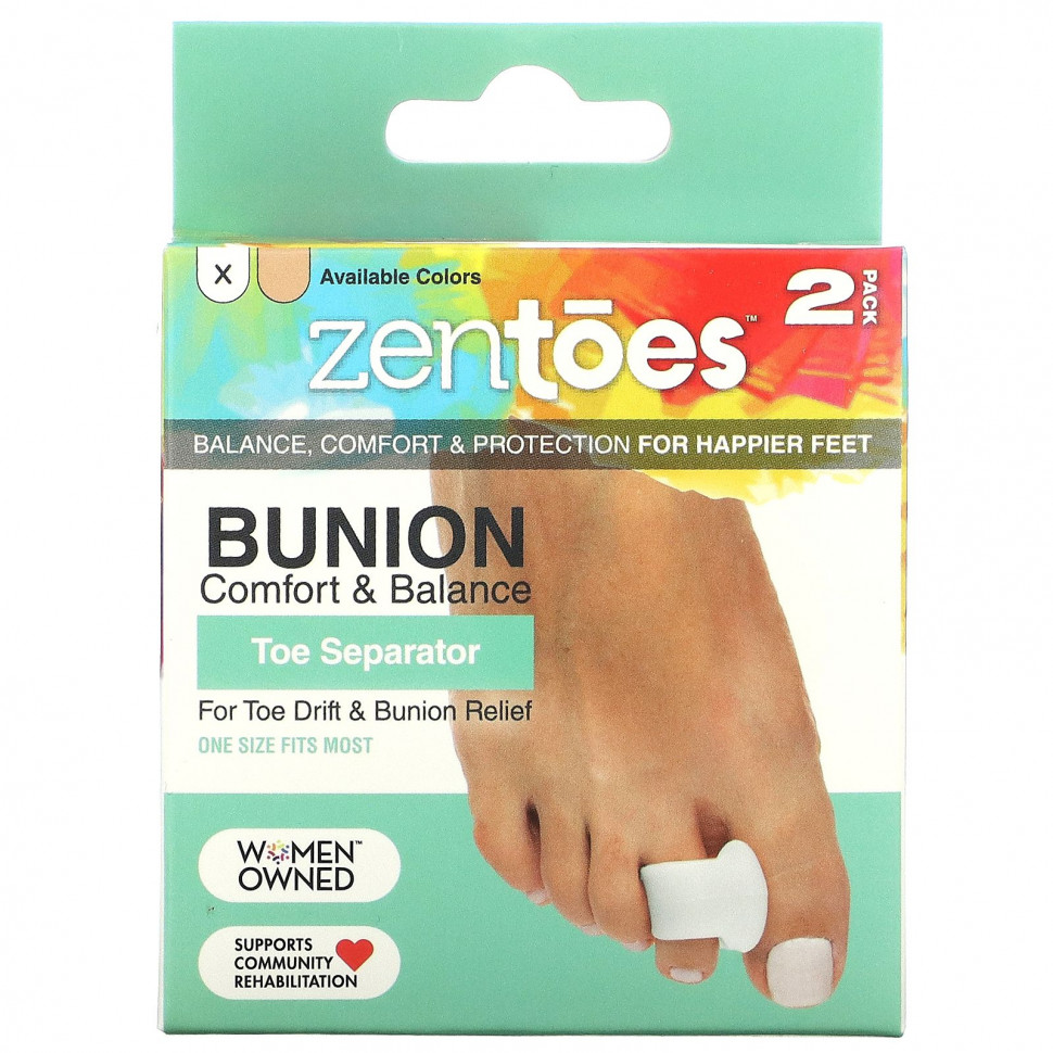   ZenToes, Toe Separator, Bunion Comfort & Balance,  , 2 .      -     -,    