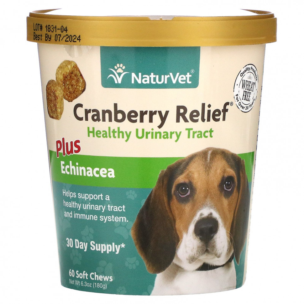   NaturVet, Cranberry Relief,  ,         ,  , 60  , 180  (6,3 )    -     -,    